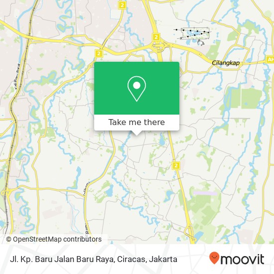 Jl. Kp. Baru Jalan Baru Raya, Ciracas map