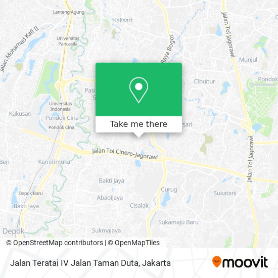 Jalan Teratai IV Jalan Taman Duta map