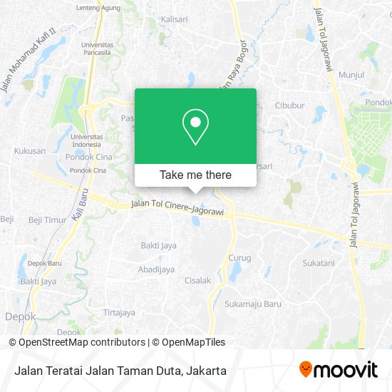 Jalan Teratai Jalan Taman Duta map