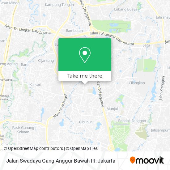 Jalan Swadaya Gang Anggur Bawah III map