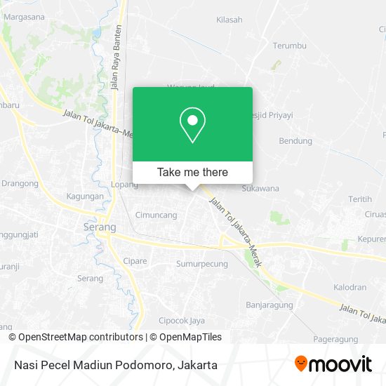 Nasi Pecel Madiun Podomoro, Jalan Ayip Usman map