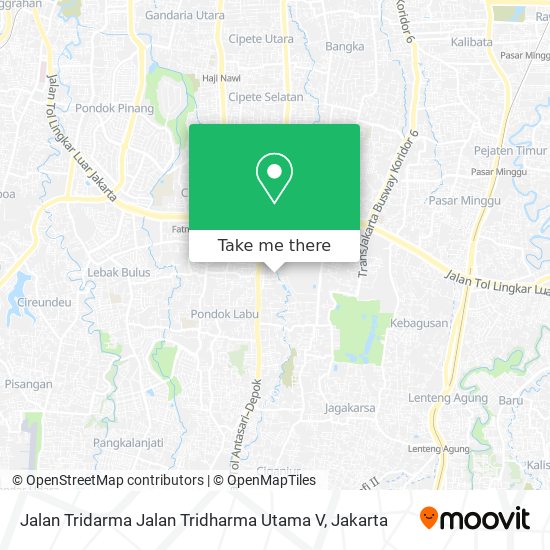 Jalan Tridarma Jalan Tridharma Utama V map