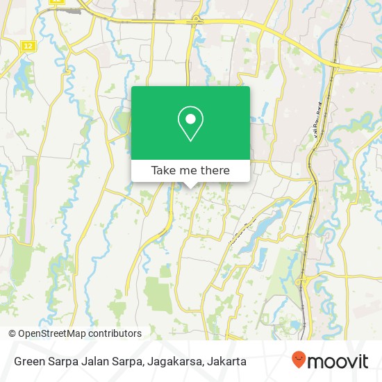 Green Sarpa Jalan Sarpa, Jagakarsa map