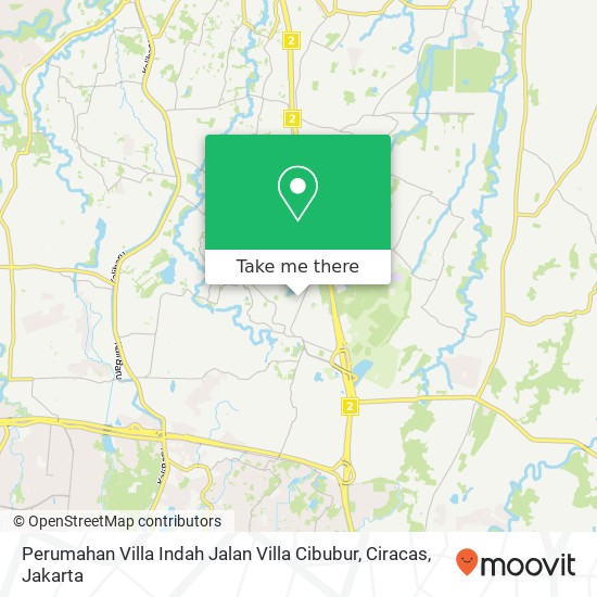 Perumahan Villa Indah Jalan Villa Cibubur, Ciracas map