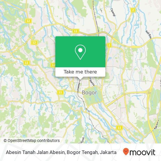 Abesin Tanah Jalan Abesin, Bogor Tengah map
