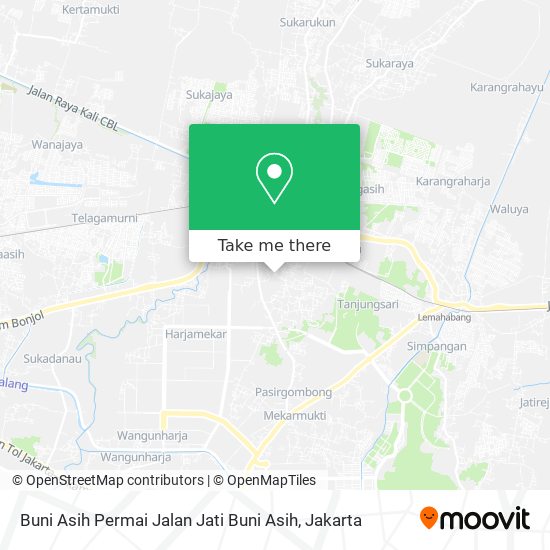 Buni Asih Permai Jalan Jati Buni Asih map