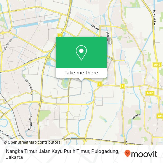 Nangka Timur Jalan Kayu Putih Timur, Pulogadung map