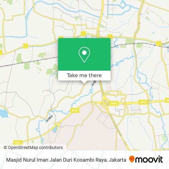 Masjid Nurul Iman Jalan Duri Kosambi Raya map