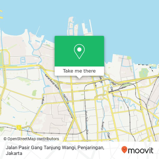 Jalan Pasir Gang Tanjung Wangi, Penjaringan map