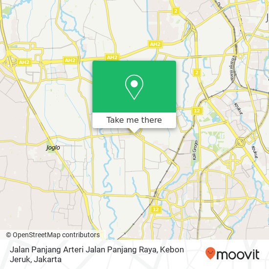 Jalan Panjang Arteri Jalan Panjang Raya, Kebon Jeruk map