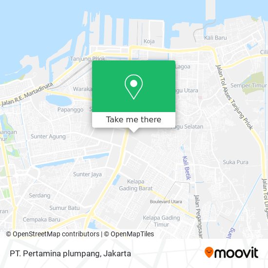 PT. Pertamina plumpang map