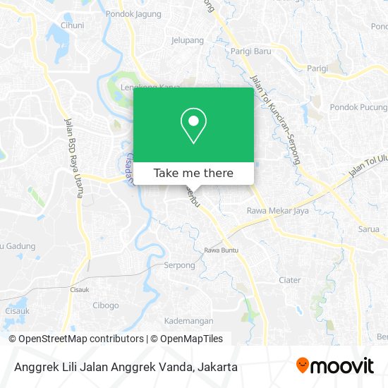 Anggrek Lili Jalan Anggrek Vanda map