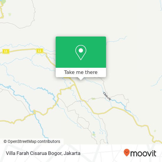 Villa Farah Cisarua Bogor map