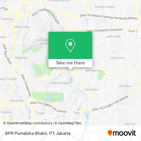 BPR Purnaloka Bhakti. PT map