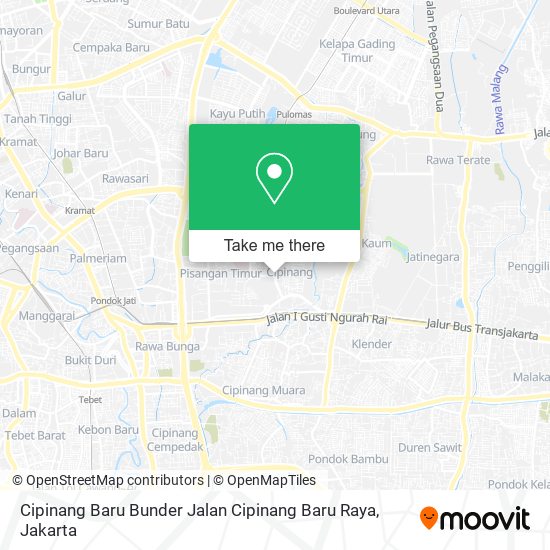 Cipinang Baru Bunder Jalan Cipinang Baru Raya map