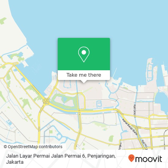 Jalan Layar Permai Jalan Permai 6, Penjaringan map