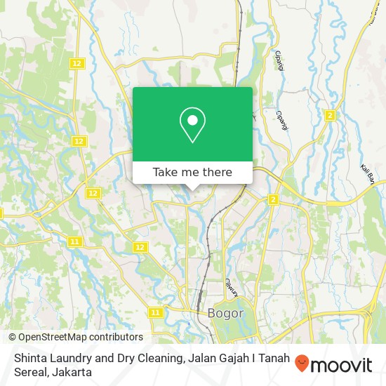 Shinta Laundry and Dry Cleaning, Jalan Gajah I Tanah Sereal map