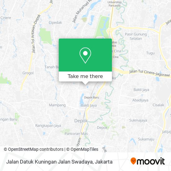 Jalan Datuk Kuningan Jalan Swadaya map