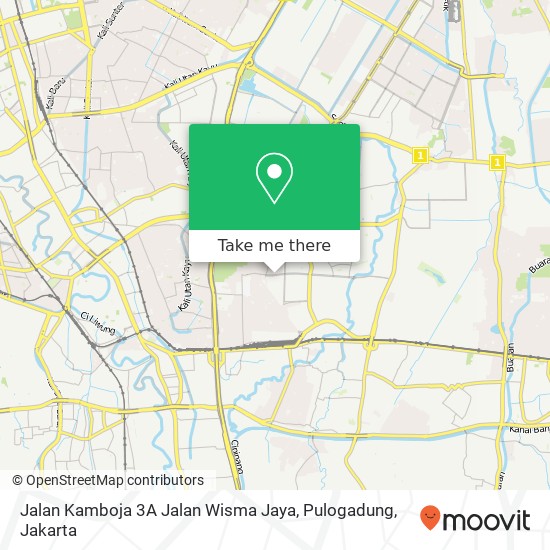 Jalan Kamboja 3A Jalan Wisma Jaya, Pulogadung map