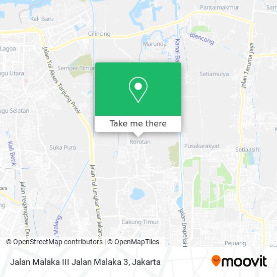 Jalan Malaka III Jalan Malaka 3 map