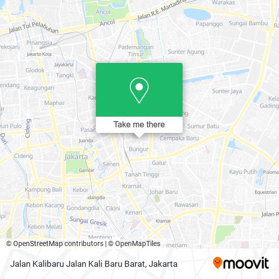 Jalan Kalibaru Jalan Kali Baru Barat map