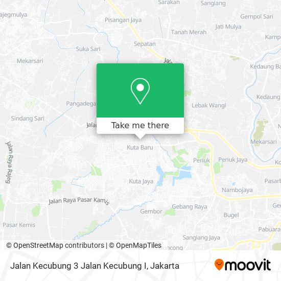 Jalan Kecubung 3 Jalan Kecubung I map