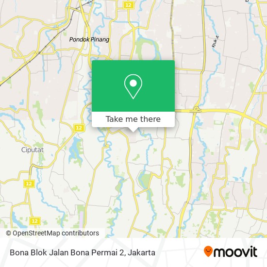 Bona Blok Jalan Bona Permai 2 map