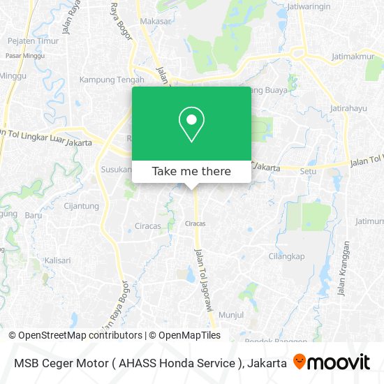 MSB Ceger Motor ( AHASS Honda Service ) map