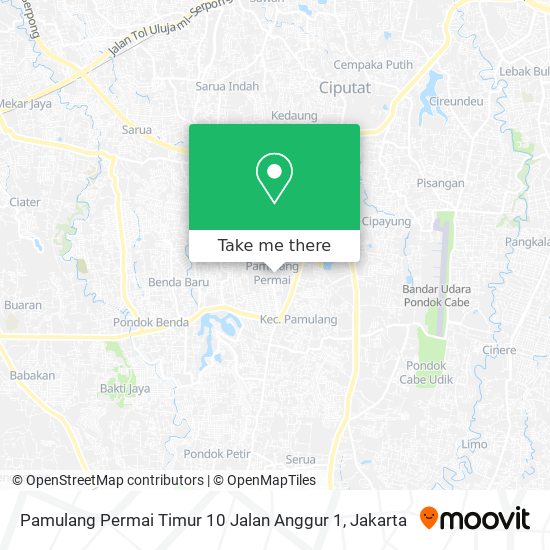 Pamulang Permai Timur 10 Jalan Anggur 1 map