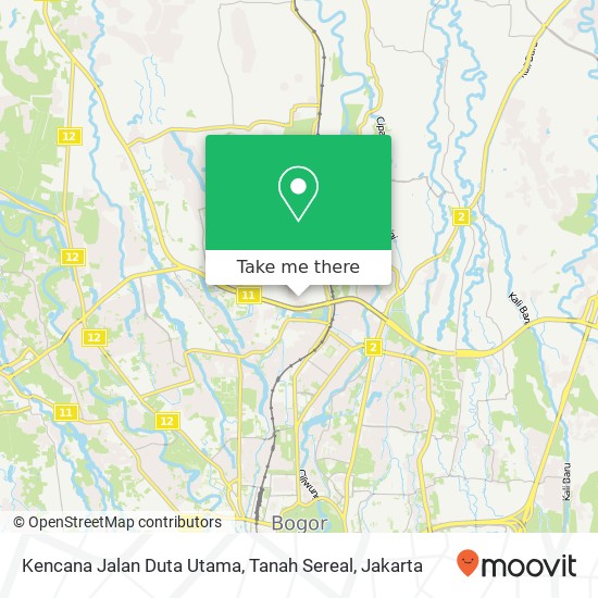 Kencana Jalan Duta Utama, Tanah Sereal map