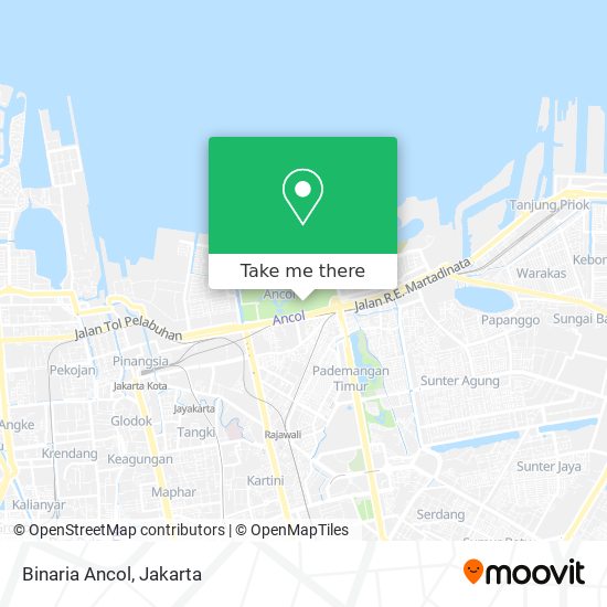 Binaria Ancol map