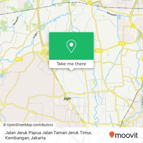 Jalan Jeruk Papua Jalan Taman Jeruk Timur, Kembangan map