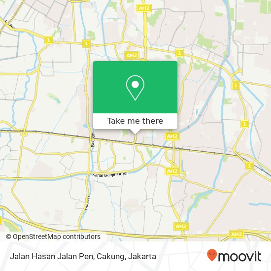 Jalan Hasan Jalan Pen, Cakung map