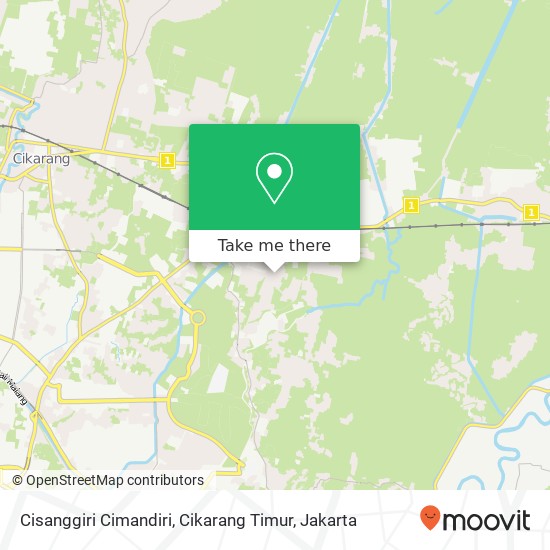 Cisanggiri Cimandiri, Cikarang Timur map