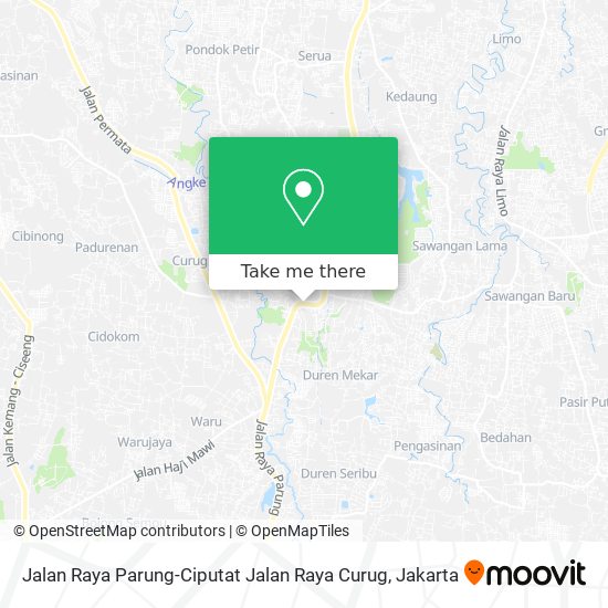 Jalan Raya Parung-Ciputat Jalan Raya Curug map