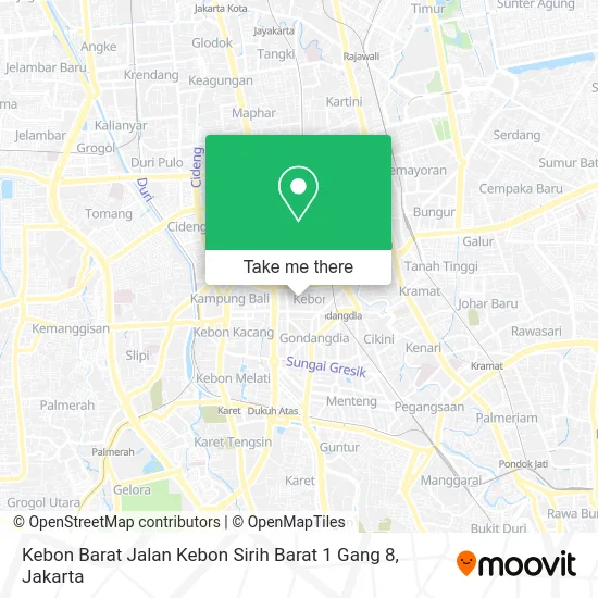 Kebon Barat Jalan Kebon Sirih Barat 1 Gang 8 map