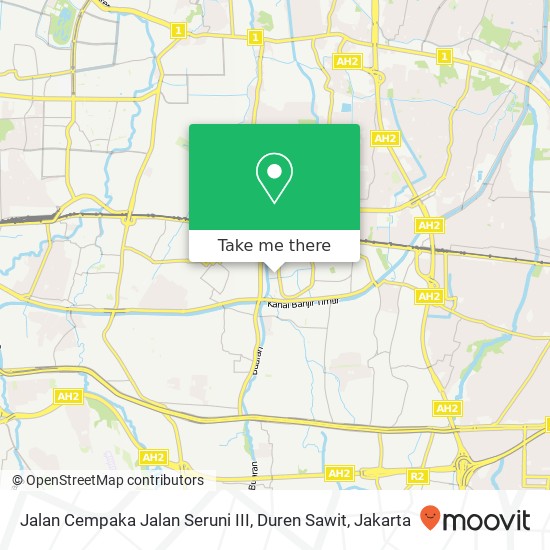 Jalan Cempaka Jalan Seruni III, Duren Sawit map