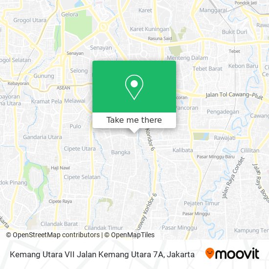 Kemang Utara VII Jalan Kemang Utara 7A map