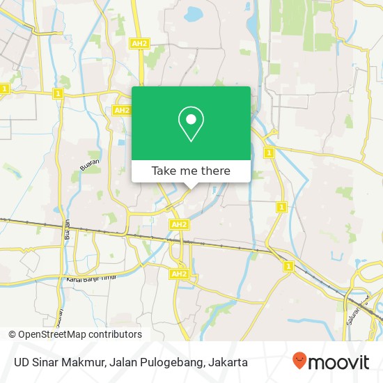 UD Sinar Makmur, Jalan Pulogebang map