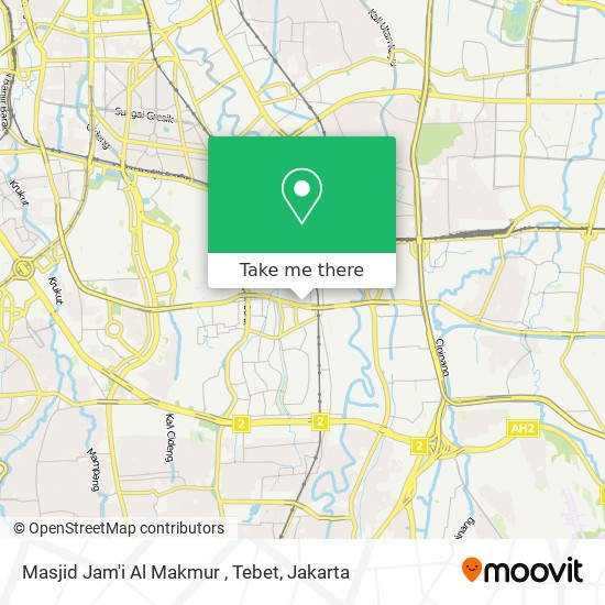 Masjid Jam'i Al Makmur , Tebet map