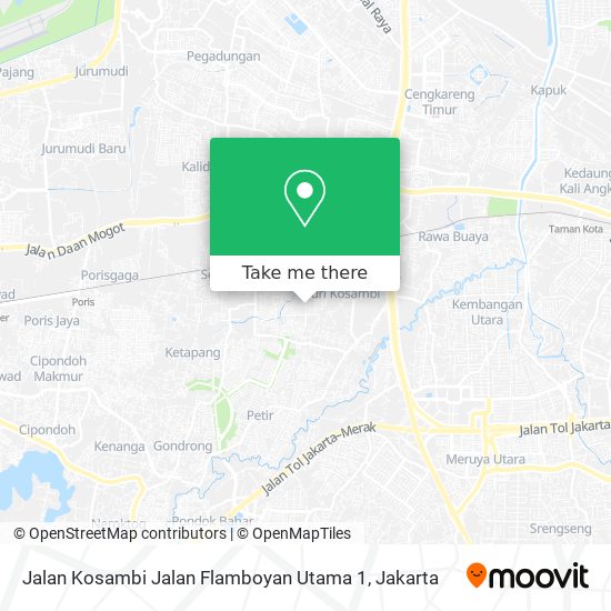 Jalan Kosambi Jalan Flamboyan Utama 1 map