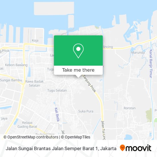 Jalan Sungai Brantas Jalan Semper Barat 1 map