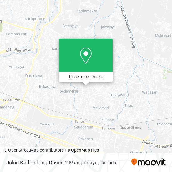 Jalan Kedondong Dusun 2 Mangunjaya map