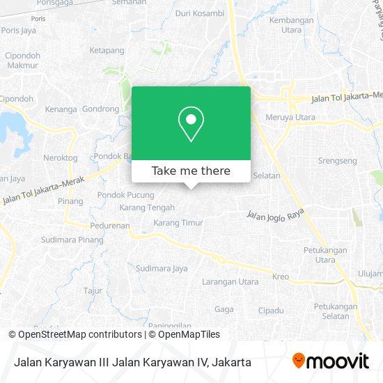 Jalan Karyawan III Jalan Karyawan IV map