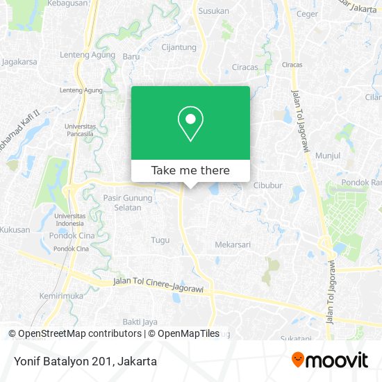 Yonif Batalyon 201 map