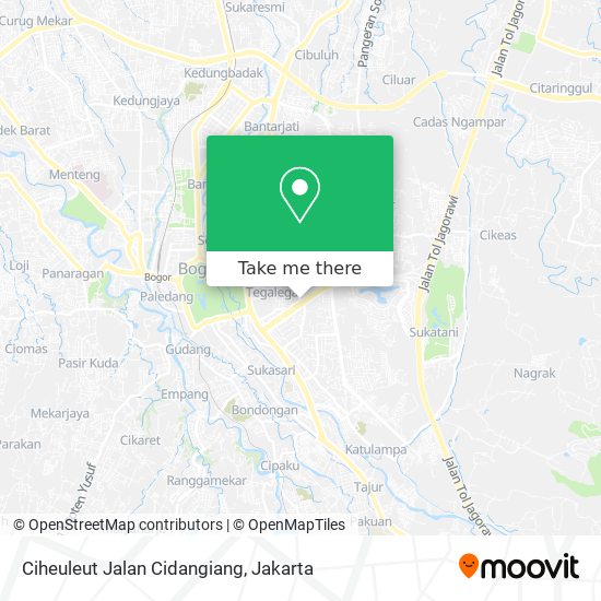 Ciheuleut Jalan Cidangiang map