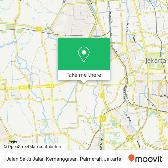 Jalan Sakti Jalan Kemanggisan, Palmerah map