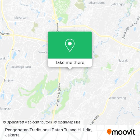 Pengobatan Tradisional Patah Tulang H. Udin map