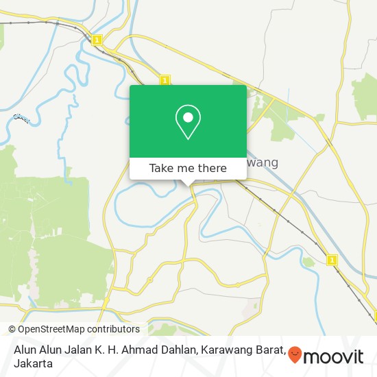 Alun Alun Jalan K. H. Ahmad Dahlan, Karawang Barat map