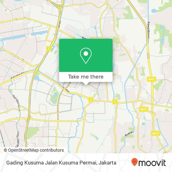 Gading Kusuma Jalan Kusuma Permai map